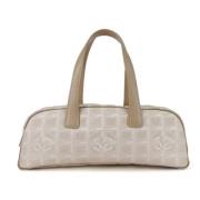 Pre-owned Leather handbags Chanel Vintage , Beige , Dames