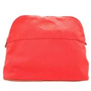 Pre-owned Fabric pouches Hermès Vintage , Red , Dames