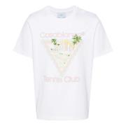 Witte T-shirts en Polos met Print Casablanca , White , Heren