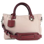Pre-owned Fabric handbags Loewe Pre-owned , Beige , Dames