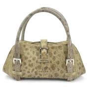 Pre-owned Fabric handbags Loewe Pre-owned , Beige , Dames