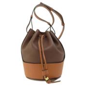 Pre-owned Fabric shoulder-bags Loewe Pre-owned , Brown , Dames