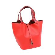 Pre-owned Fabric handbags Hermès Vintage , Red , Dames