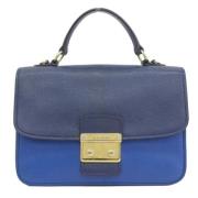 Pre-owned Fabric shoulder-bags Miu Miu Pre-owned , Blue , Dames