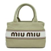 Pre-owned Fabric handbags Miu Miu Pre-owned , Green , Dames