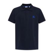 Polo met logo Burberry , Blue , Heren