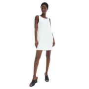 Prachtige Lange Katoenen Jurk (Kk) Calvin Klein , White , Dames