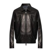 Leren jas Emporio Armani , Black , Heren