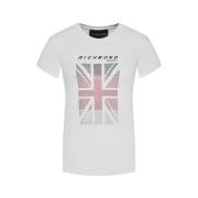 Bianco Regular Fit T-Shirt John Richmond , White , Dames