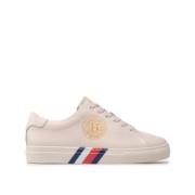 De sneakers verhieven het wapenschild Tommy Hilfiger , White , Dames