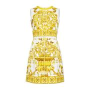 Jurk met 'Majolica' print Dolce & Gabbana , Yellow , Dames