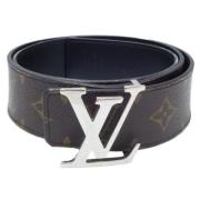 Pre-owned Canvas belts Louis Vuitton Vintage , Brown , Dames