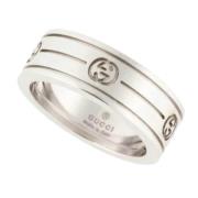 Pre-owned White Gold rings Gucci Vintage , Gray , Dames