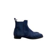 Pre-owned Suede boots Hermès Vintage , Blue , Dames