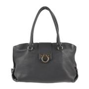 Pre-owned Fabric totes Salvatore Ferragamo Pre-owned , Black , Dames