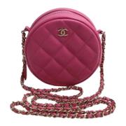 Pre-owned Fabric chanel-bags Chanel Vintage , Pink , Dames