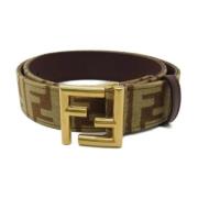 Pre-owned Leather belts Fendi Vintage , Brown , Dames