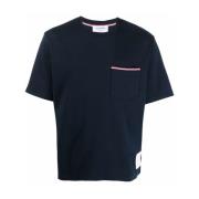 Blauwe Oversized Zak T-shirt Thom Browne , Blue , Heren