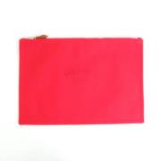 Pre-owned Fabric pouches Hermès Vintage , Red , Dames