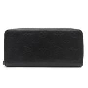 Pre-owned Leather wallets Louis Vuitton Vintage , Black , Dames