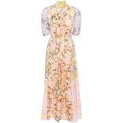 Pop Puff Sleeve Maxi Jurk Zimmermann , Multicolor , Dames