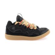 Volumineuze Multilaagse Curb Sneakers Lanvin , Black , Heren