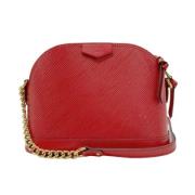 Pre-owned Leather handbags Louis Vuitton Vintage , Red , Dames