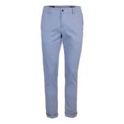 Blauwe Slim Fit Chino Broek Mason's , Blue , Heren