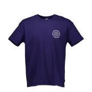 Basis Blauwe T-shirts Aspesi , Blue , Heren