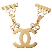 Pre-owned Metal chanel-jewelry Chanel Vintage , Yellow , Dames