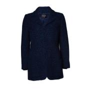 Pre-owned Cotton outerwear Chanel Vintage , Blue , Dames