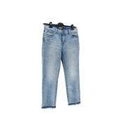 Pre-owned Cotton jeans Burberry Vintage , Blue , Dames