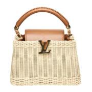 Pre-owned Leather handbags Louis Vuitton Vintage , Beige , Dames