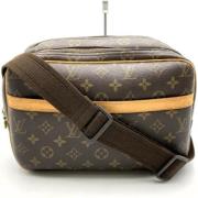 Pre-owned Canvas shoulder-bags Louis Vuitton Vintage , Brown , Dames