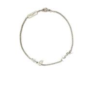 Interlocking YSL Charm Armband Saint Laurent , Gray , Dames