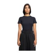 Soot Micro Tee Minimalist Elegance Entire Studios , Black , Dames