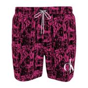 Heren Zwemkleding Koord Print Calvin Klein , Pink , Heren