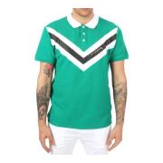 Heren Wimbledon Polo Shirt John Richmond , Green , Heren