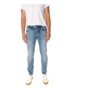 Slim Fit Mid Waist Jeans G-star , Blue , Heren