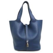 Pre-owned Fabric handbags Hermès Vintage , Blue , Dames