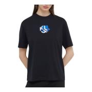 Dames Logo Tee Regular Fit Karl Lagerfeld , Black , Dames