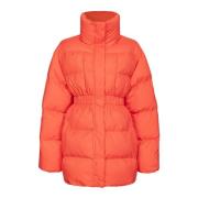 Down Jackets Pinko , Orange , Dames