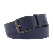 Blauwe Leren Riem Gesp Piquadro , Blue , Heren