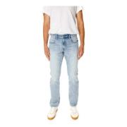 Straight Fit Mid Waist Jeans G-star , Blue , Heren