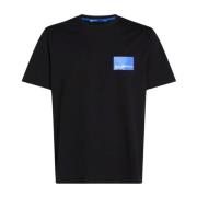 Heren Regular Logo Tee Karl Lagerfeld , Black , Heren