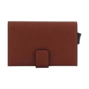 Rfid Leren Creditcardhouder Piquadro , Brown , Heren