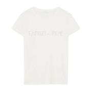 Dames T-Shirt Top Patrizia Pepe , White , Dames