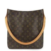 Pre-owned Canvas handbags Louis Vuitton Vintage , Brown , Dames