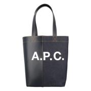 Donkerblauwe Handtas Axel Tote Tas A.p.c. , Black , Dames