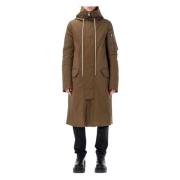 Mega Parka Outerwear Bean Aw24 Rick Owens , Brown , Heren